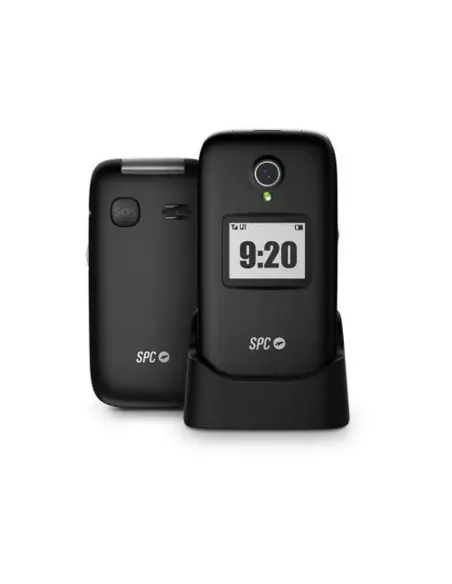 SPC Polaris Negro 4G móvil tapa SOS GPS SPC Care base USB-C