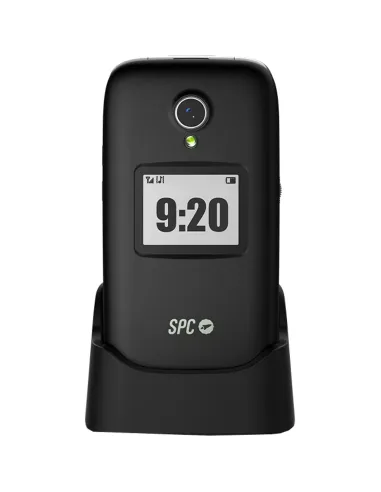 SPC Polaris Negro 4G móvil tapa SOS GPS SPC Care base USB-C