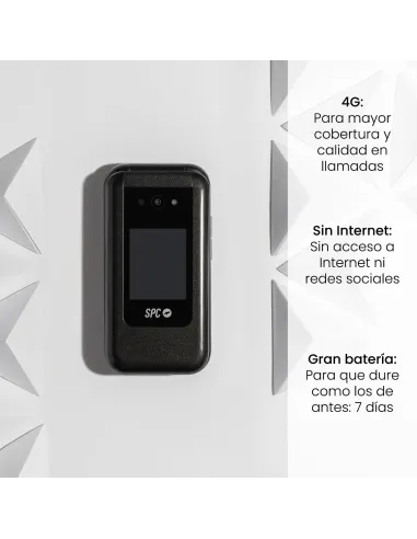 SPC Wild Star Negro teléfono básico 4G sin internet