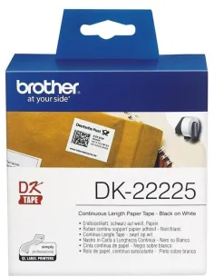 Brother DK-22225 Cinta Papel 38mm Blanco-CCICIS0001