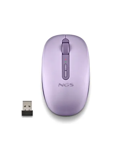 NGS Fog Dual Purple Ratón Inalámbrico Bluetooth 5.2 Y 2.4 GHz