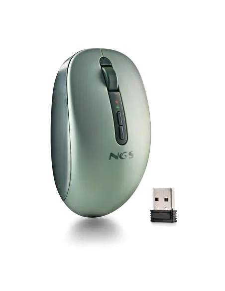 NGS FOG DUAL GREEN ratón 2,4GHz Bluetooth 5.2 dual