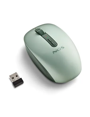 NGS FOG DUAL GREEN ratón 2,4GHz Bluetooth 5.2 dual