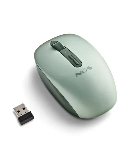 NGS FOG DUAL GREEN ratón 2,4GHz Bluetooth 5.2 dual