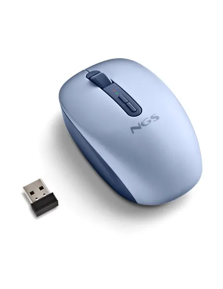 NGS Fog Dual Blue ratón 2,4GHz Bluetooth 5.2 dual