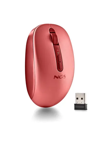 NGS Fog Dual Red ratón 2,4GHz Bluetooth 5.2 dual