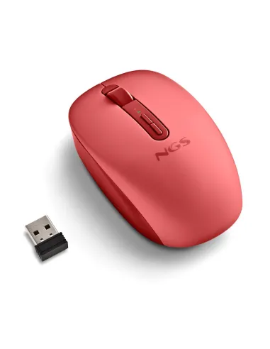 NGS Fog Dual Red ratón 2,4GHz Bluetooth 5.2 dual
