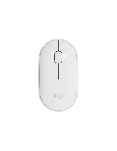 Logitech Pebble M350 Ratón Óptico Inalámbrico Blanco