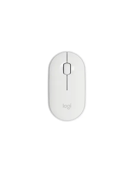 Logitech Pebble M350 Ratón Óptico Inalámbrico Blanco