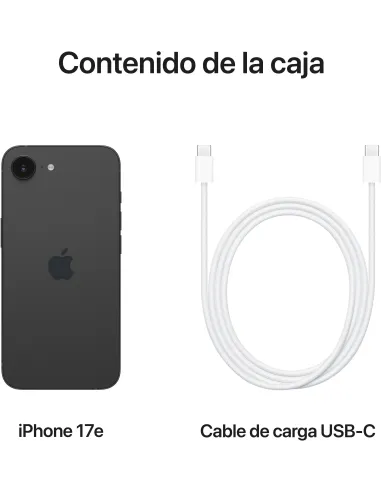 Smartphone Apple iPhone 17e 256 GB Negro pantalla OLED 6,1"