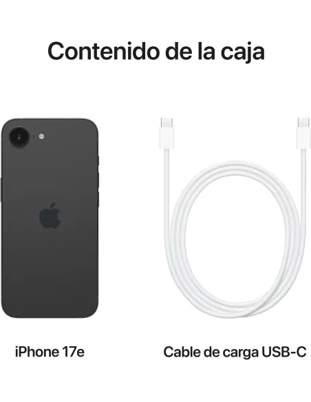 Smartphone Apple iPhone 17e 256 GB Negro pantalla OLED 6,1"