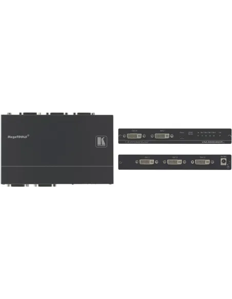 Kramer VM-400HDCPxl Amplificador de Distribución DVI 1:4