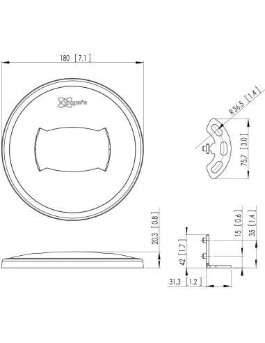 Vogel's PFA 9103: placa de suelo Connect-it para PUC 25xx