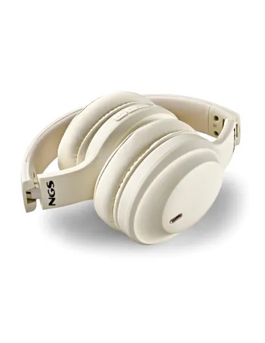 NGS Artica Glacier Beige auriculares BT 75 h over-ear