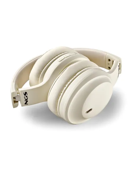 NGS Artica Glacier Beige auriculares BT 75 h over-ear