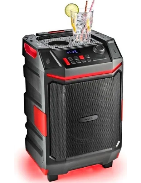 NGS Wild Bash Compact Altavoz Premium 200W Bluetooth 5.4 Iluminación LED y IPX6