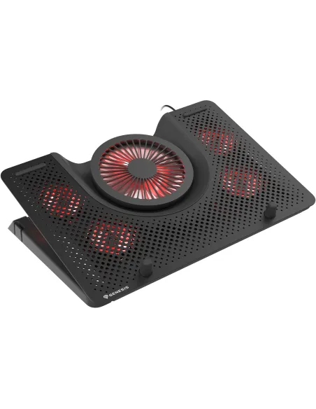 Genesis Oxid 550 negro base refrigeradora 17,3 USB 5 fans