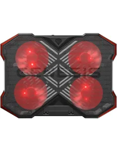 Genesis Oxid 260 Negra y Roja Base Refrigeradora para Portátiles hasta 17.3"-1409831