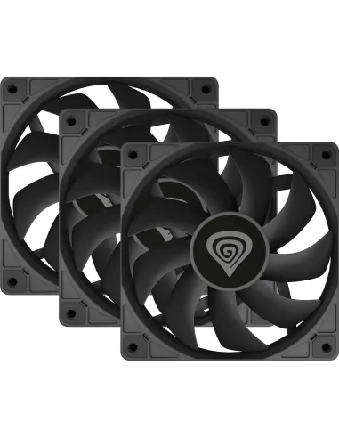 GENESIS Oxal Pack 3x 120mm Negro ARGB Cojinete de Casquillo