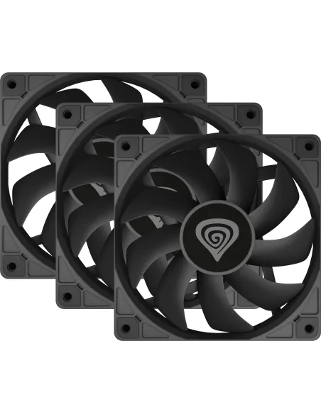GENESIS Oxal Pack 3x 120mm Negro ARGB Cojinete de Casquillo