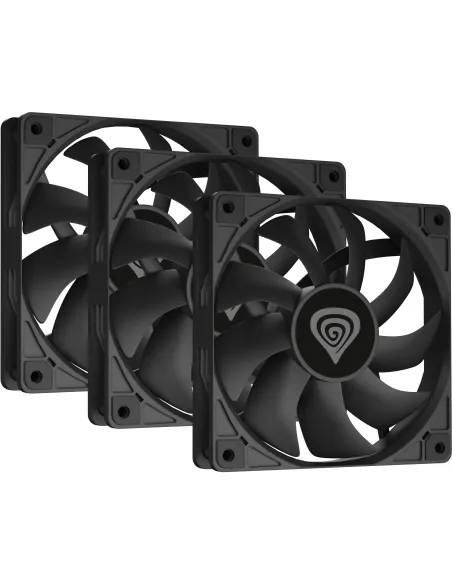 GENESIS Oxal Pack 3x 120mm Negro ARGB Cojinete de Casquillo
