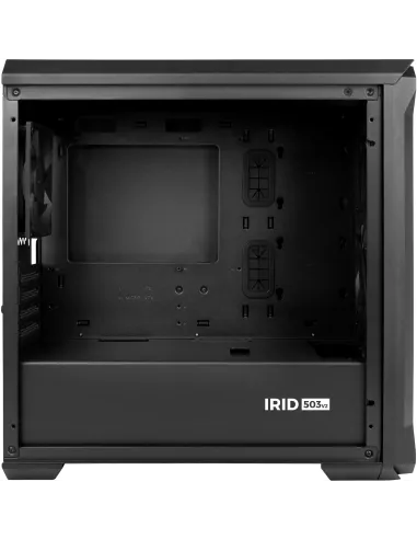 Torre GENESIS Irid 503 V2 Negra micro ATX malla y cristal