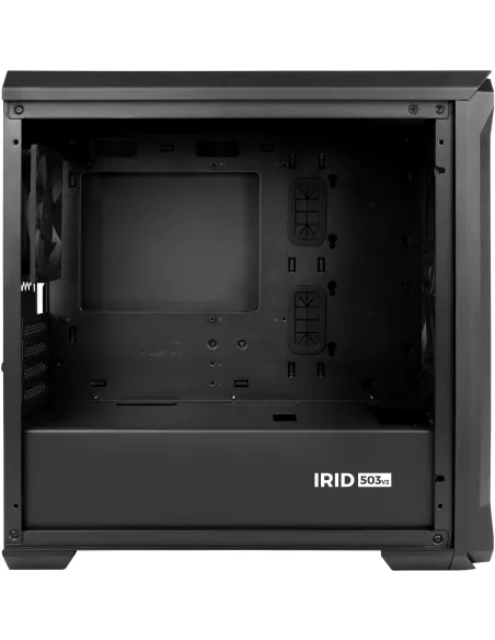 Torre GENESIS Irid 503 V2 Negra micro ATX malla y cristal