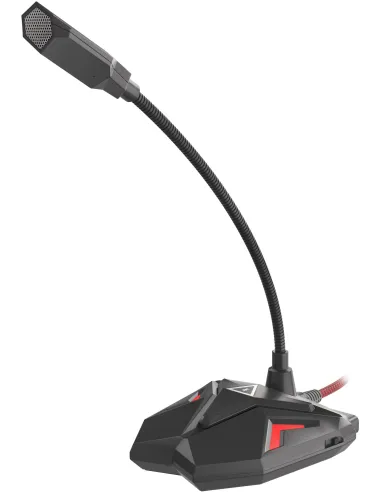 Genesis Radium 100 Negro Rojo Micrófono Gaming USB 2.0 para PC