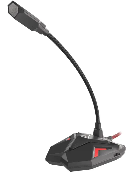 Genesis Radium 100 Negro Rojo Micrófono Gaming USB 2.0 para PC