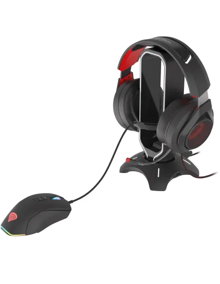 Genesis Vanad 500 soporte auriculares hub USB y bungee