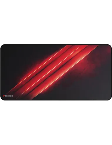 Genesis Carbon 500 Maxi Flash G2 Negro/Rojo 900x450mm Tela Base Antiderrapante