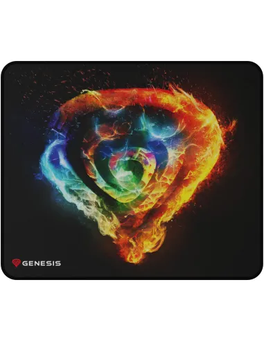 Genesis Carbon 500 M Fire G2 Alfombrilla Gaming 300x250 mm Base Antiderrapante Resistente al Agua