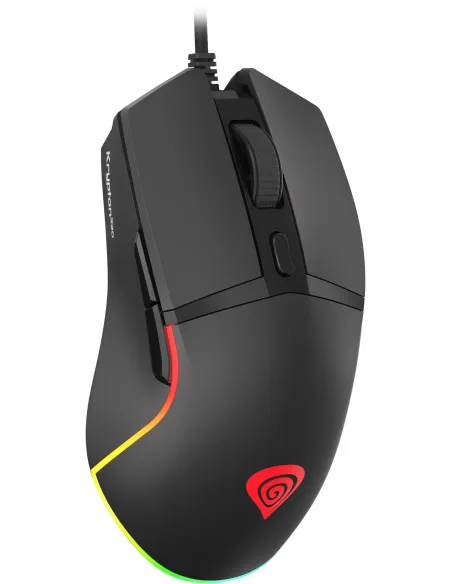 Genesis Krypton 220 RGB Negro: ratón gaming USB 6400 DPI RGB