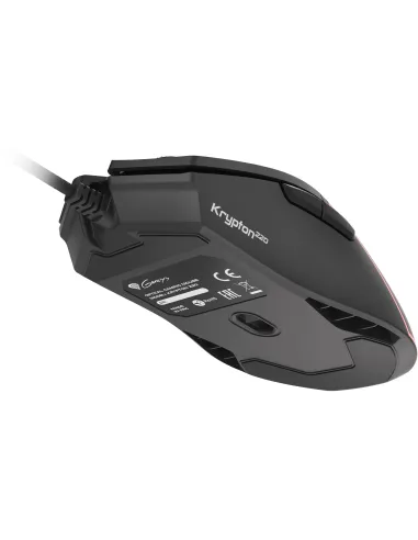Genesis Krypton 220 RGB Negro: ratón gaming USB 6400 DPI RGB