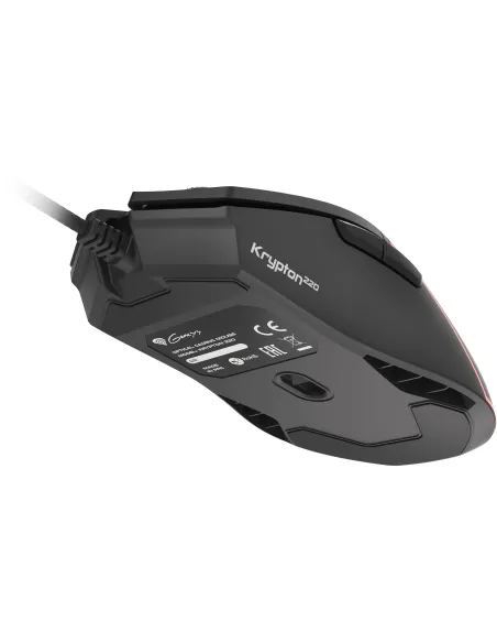 Genesis Krypton 220 RGB Negro: ratón gaming USB 6400 DPI RGB