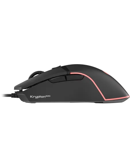Genesis Krypton 220 RGB Negro: ratón gaming USB 6400 DPI RGB