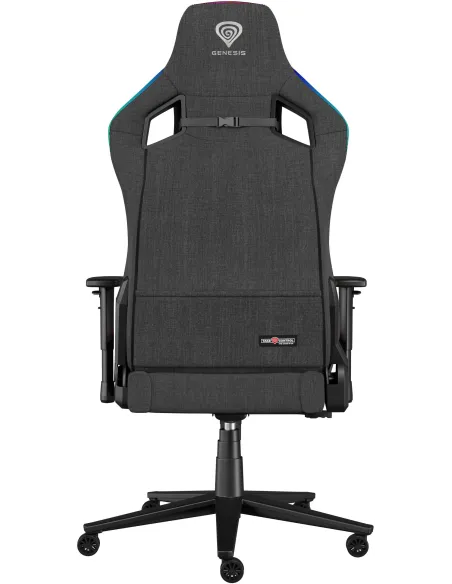 Genesis Trit 660 RGB Gris Negro silla gaming tela 2D 150 Kg