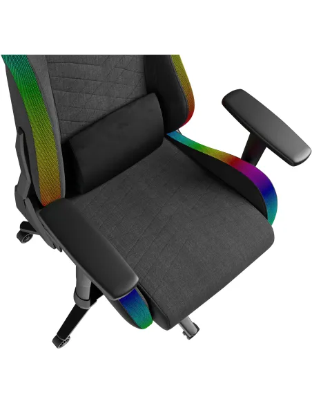 Genesis Trit 660 RGB Gris Negro silla gaming tela 2D 150 Kg