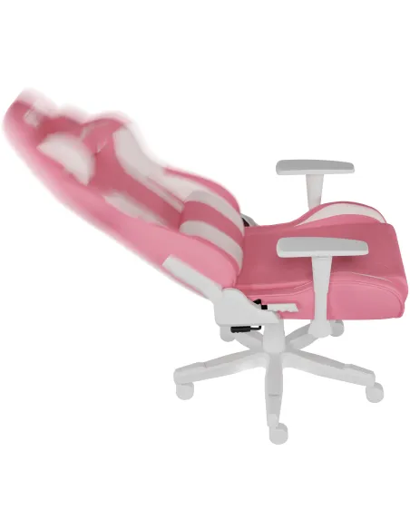 Genesis Nitro 710 Blanco Rosa: silla gaming 2D 135° y 150 kg