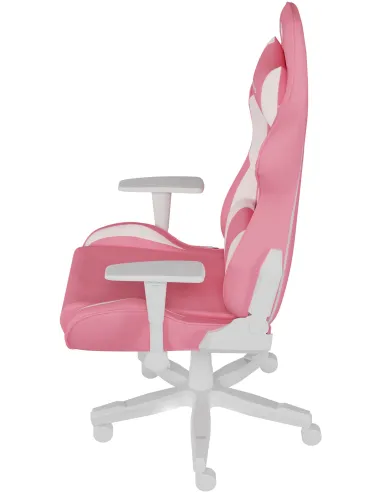 Genesis Nitro 710 Blanco Rosa: silla gaming 2D 135° y 150 kg