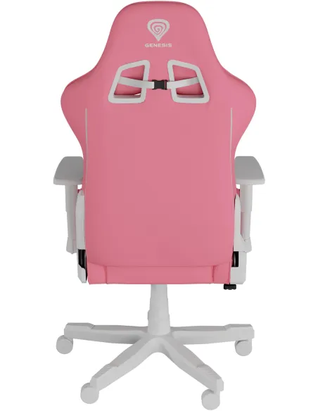 Genesis Nitro 710 Blanco Rosa: silla gaming 2D 135° y 150 kg