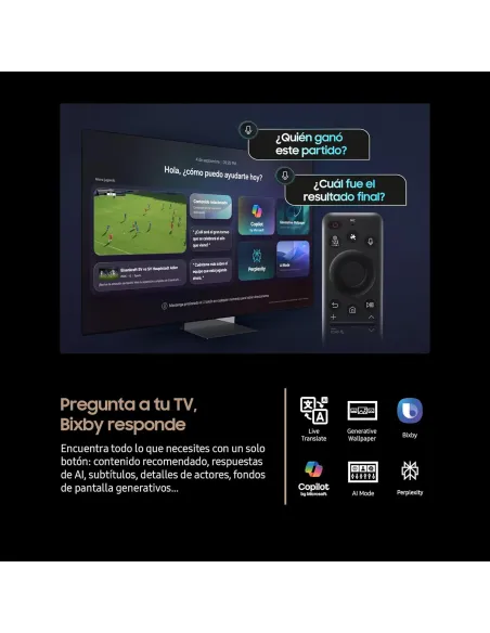 Televisión Samsung TQ85QN990FT 85" Neo QLED 8K con 5 HDMI