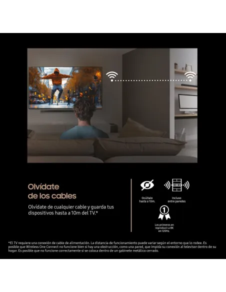 Televisión Samsung TQ85QN990FT 85" Neo QLED 8K con 5 HDMI