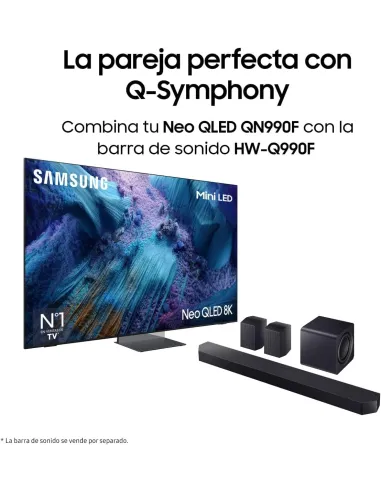 Televisión Samsung TQ85QN990FT 85" Neo QLED 8K con 5 HDMI
