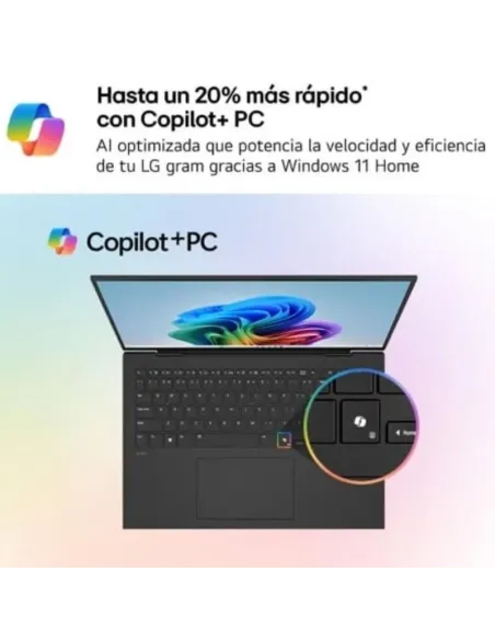 LG Gram 16UD55U-G.AX55BN portátil de 16" Ryzen AI 5 430