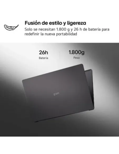 LG Gram 16UD55U-G.AX55BN portátil de 16" Ryzen AI 5 430