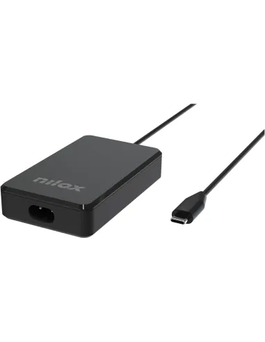 Nilox NXBGAN90W Cargador universal para portátil GaN de 65W con USB-C
