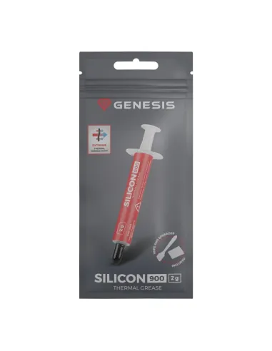 Genesis Silicon 900 2 g pasta térmica CPU/GPU de 12,8 W/mK