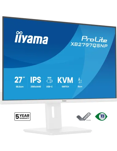 Iiyama ProLite XB2797QSNP-W1 27" QHD USB-C KVM RJ-45 Blanco