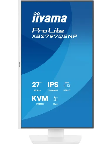 iiyama XB2797QSNP-W1 27 QHD USB-C KVM RJ-45 blanco